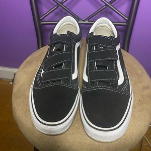 Black Velcro vans
